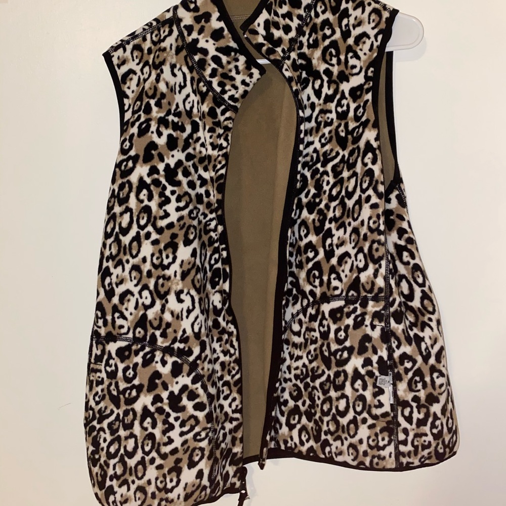 Cheetah print vest